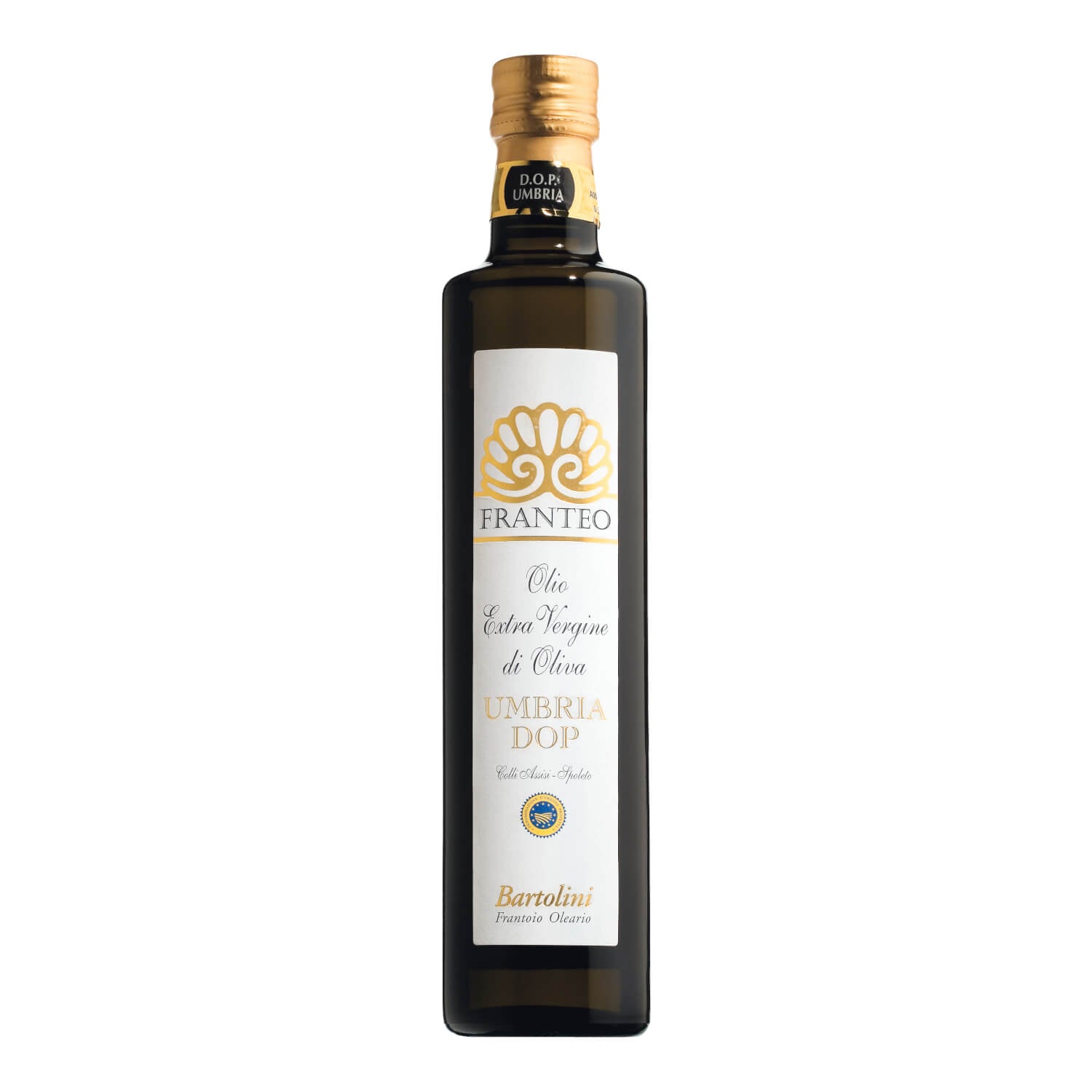 Franteo - Colli Assisi-Spoleto DOP - kräftiges Olivenöl der Spitzenklasse von Emilio Bartolini, 500 ml