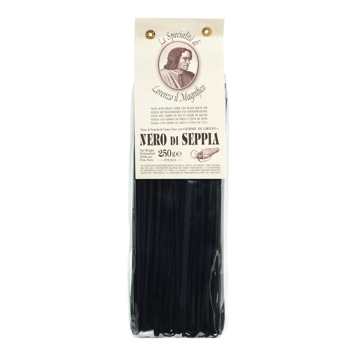 Schwarze Linguine mit Tintenfischtinte von Magnifico, 250 g