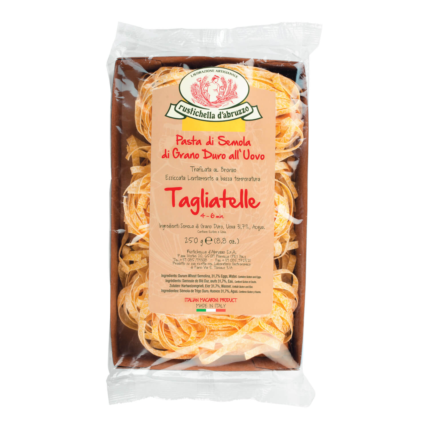 Tagliatelle alluovo Eiernudeln von Rustichella, 250 g