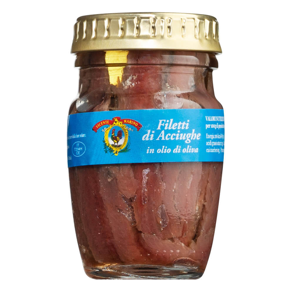 Sardellenfilets aus Sizilien in Olivenöl, 80 g