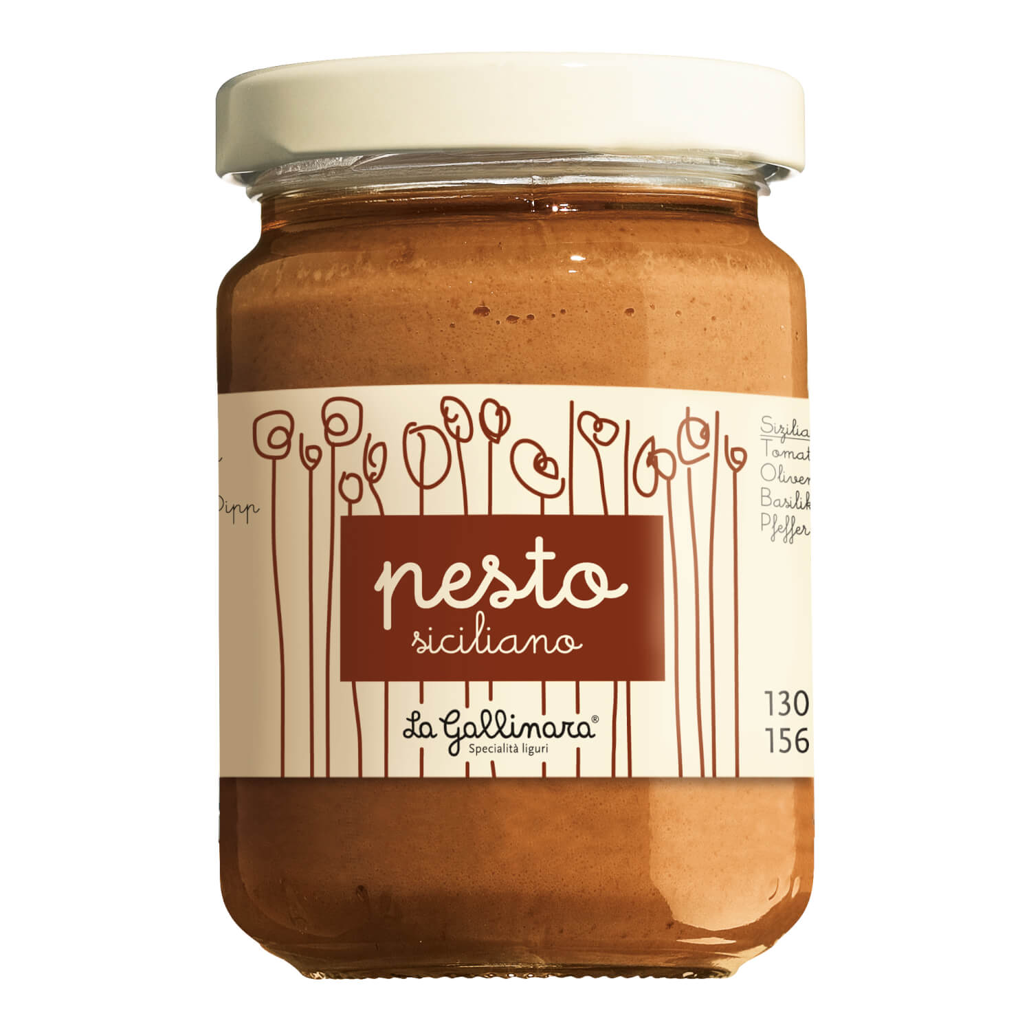 Pesto Siciliano - original sizilianisches Pesto mit Mandeln & Tomaten von La Gallinara