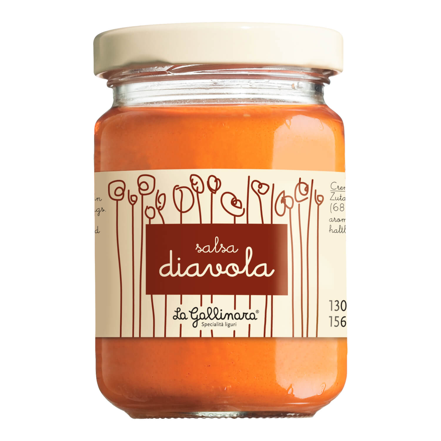 Salsa del diavolo - Teufelssauce von La Gallinara, 130 g