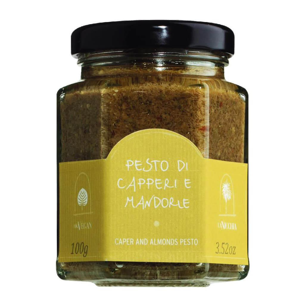 Pesto di Capperi e Mondorle - Kapernpesto mit Mandeln von La Nicchia, 100 g
