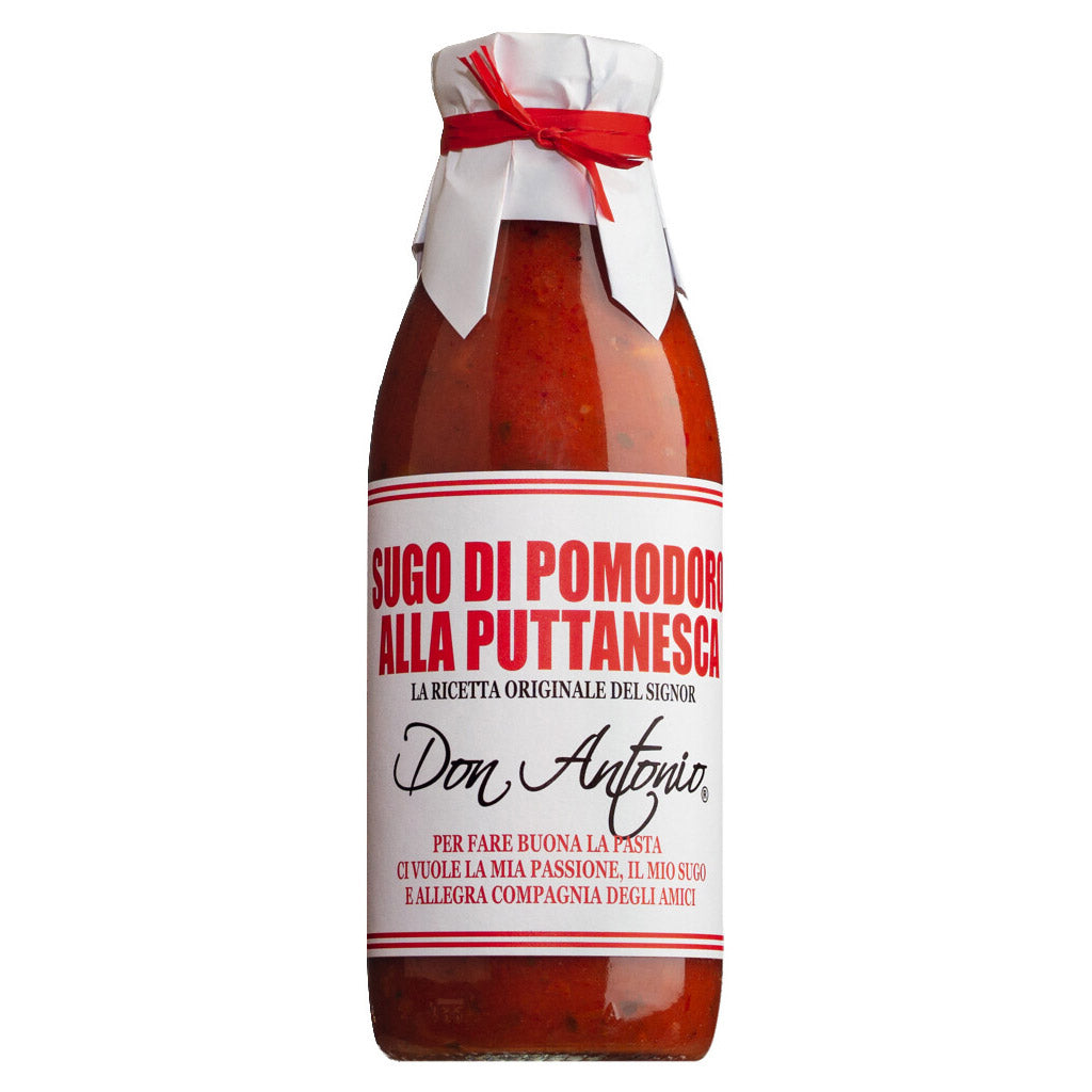 Sugo alla Puttanesca - Tomatensauce mit Gemüse, Rosinen und Pinienkerne von Don Antonio