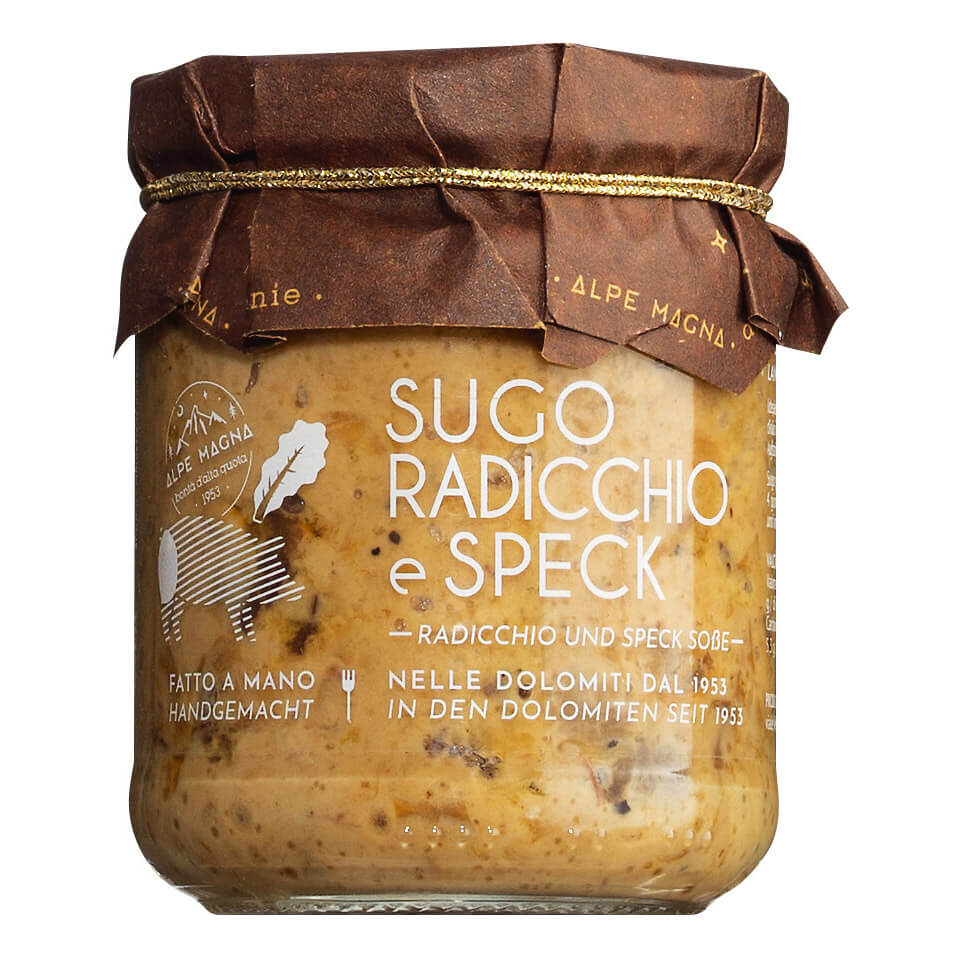 radicchio aufbewahren Sugo Radicchio e Speck von Alpe Magna