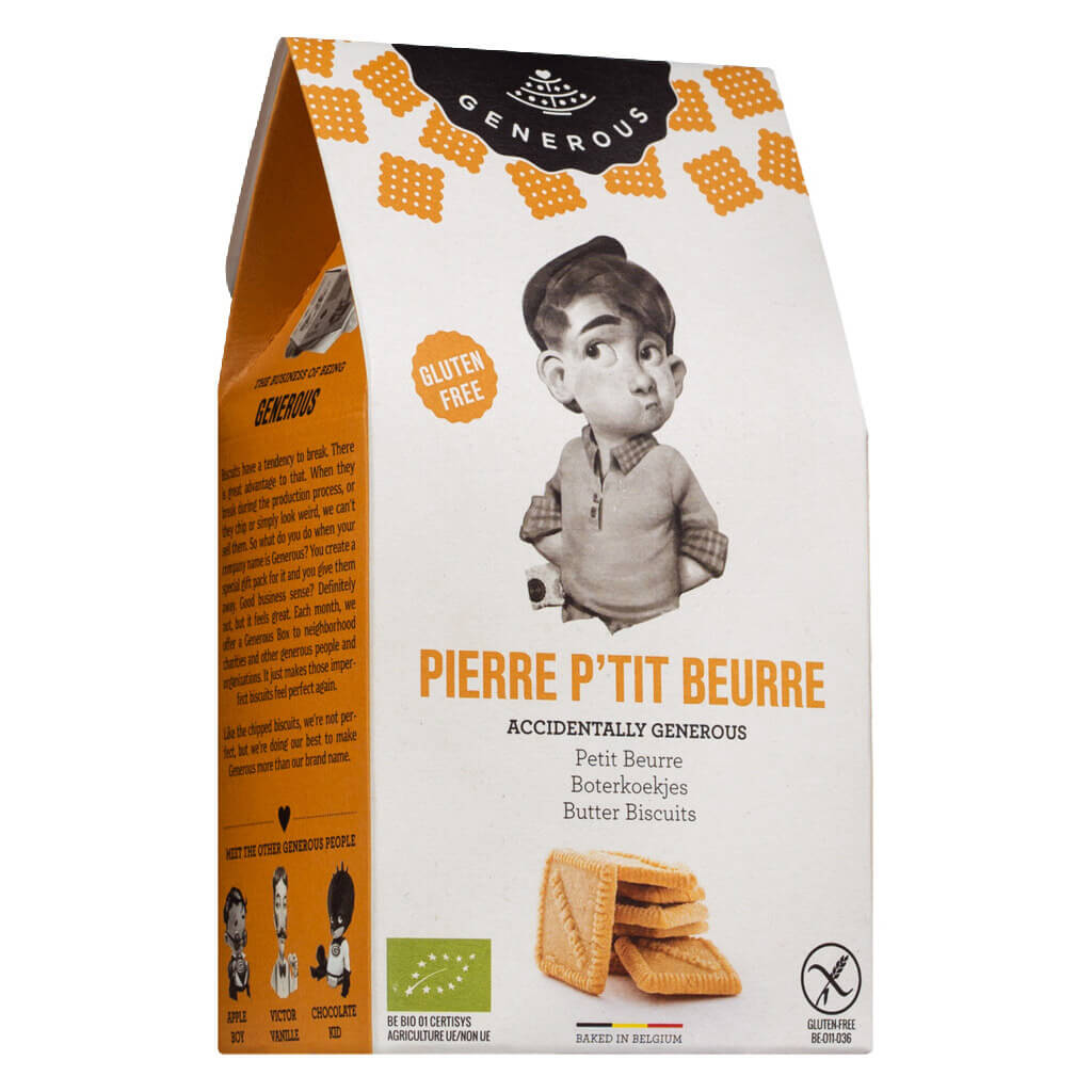 Generous Französische Butterkekse Pierre P tit Beurre, glutenfrei Bio, 100 g