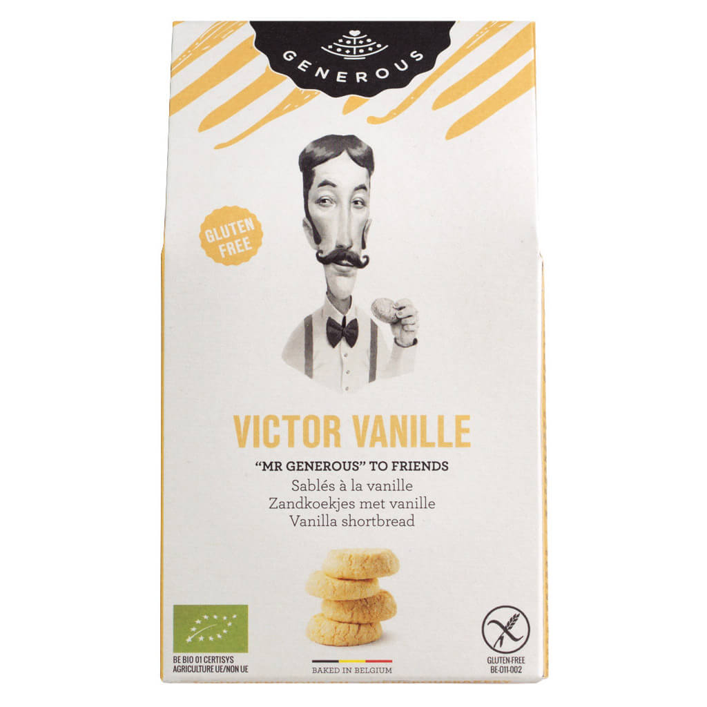 Generous Victor Vanille Vanillegebäck, glutenfrei Bio, 100 g