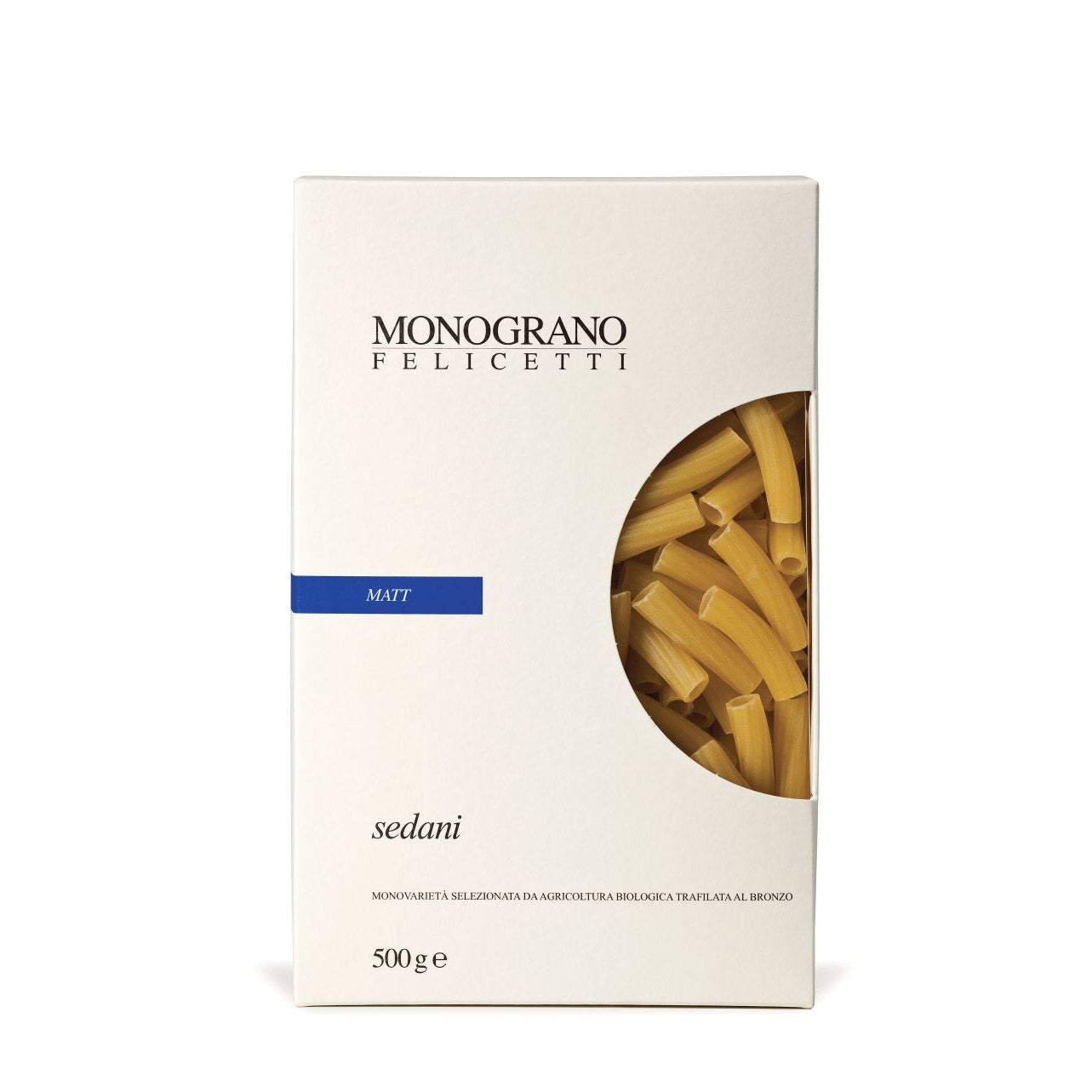 Felicetti Sedani di Granoduro Matt aus Hartweizen Bio, 500 g