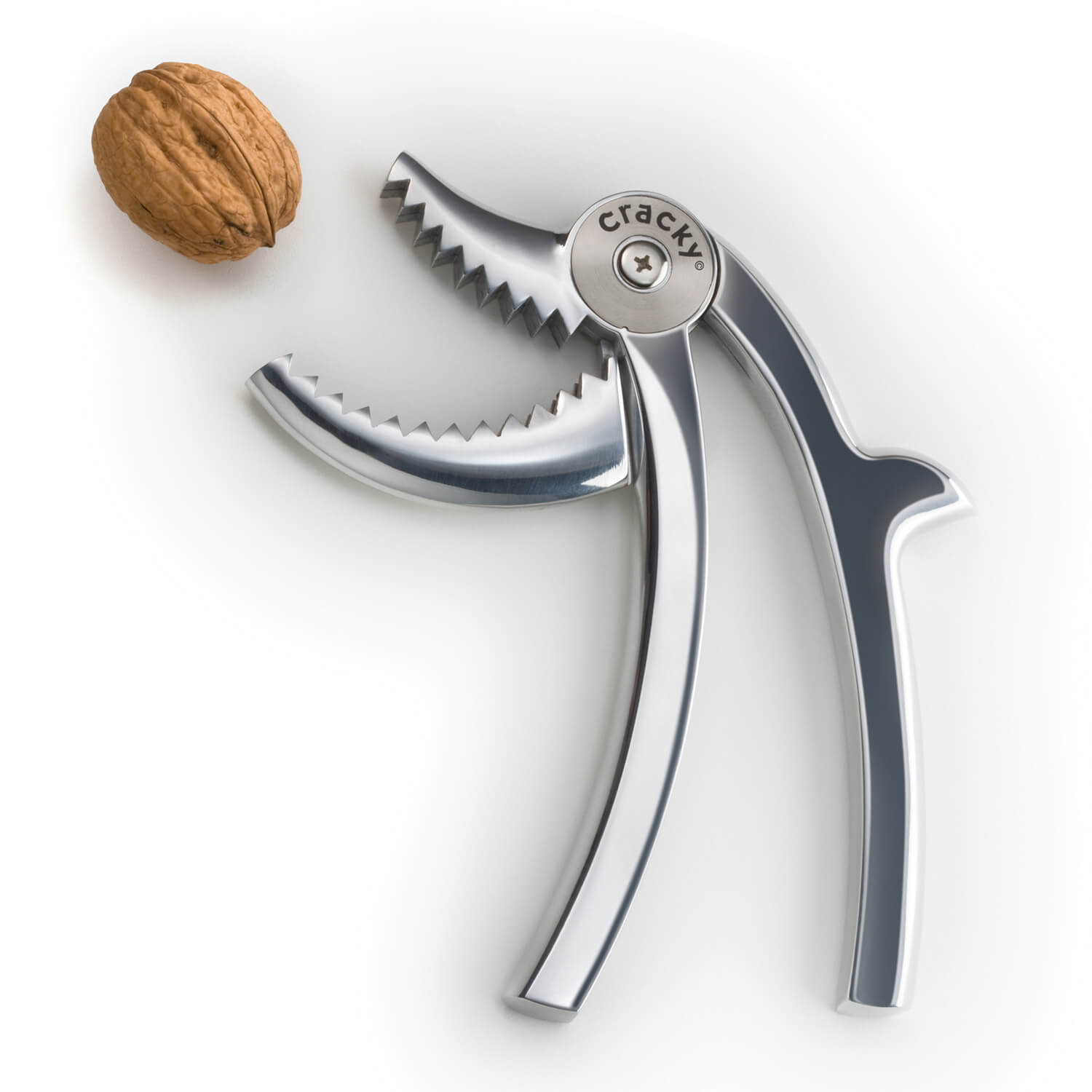Odin Nussknacker Cracky aus Aluminium, poliert