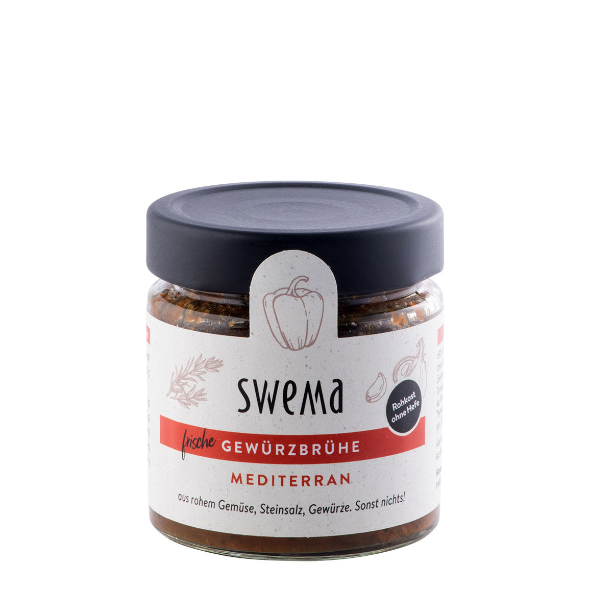 SweMa frische Gewürzbrühe Bio mediterran 210 g Glas - für 6 Liter