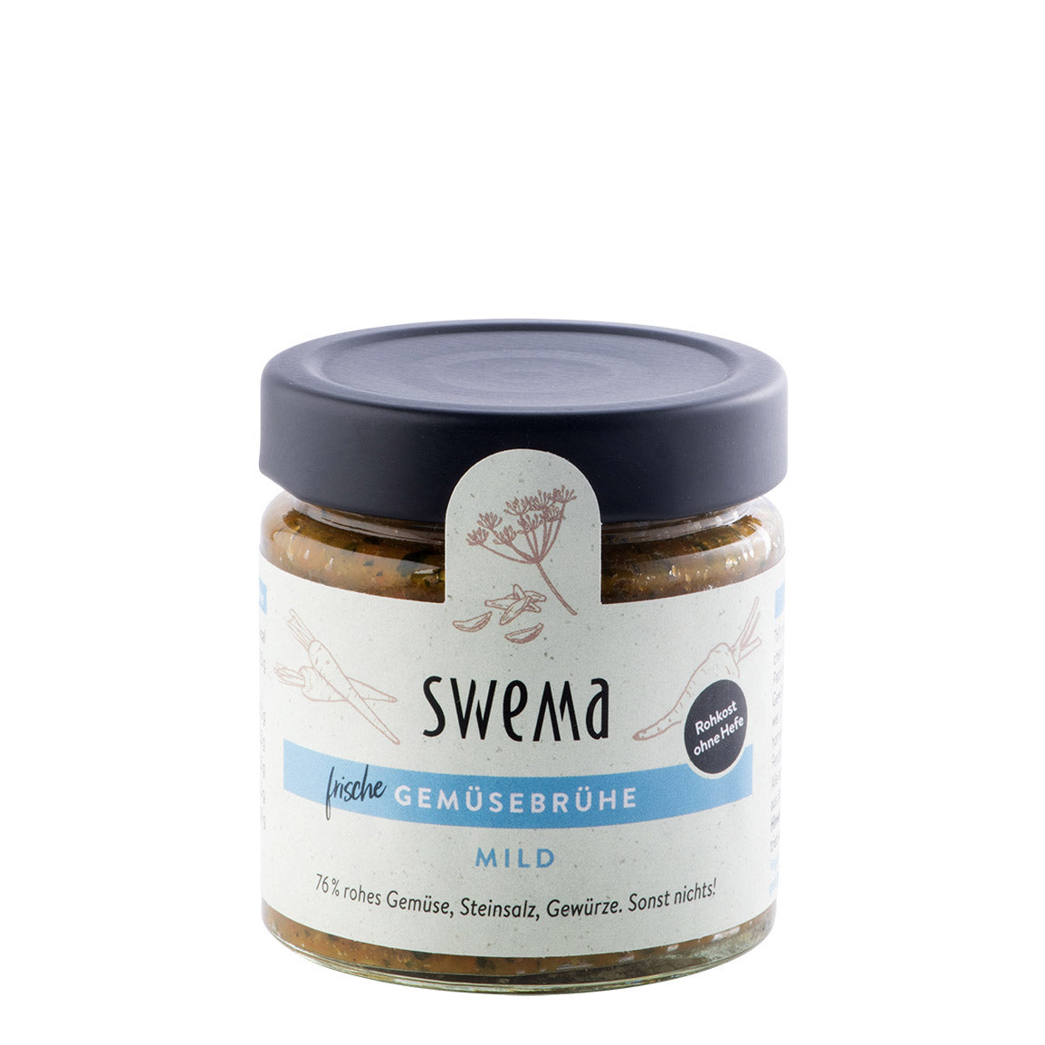 SweMa frische milde Gemüsebrühe Bio 210 g Glas - für 8 Liter
