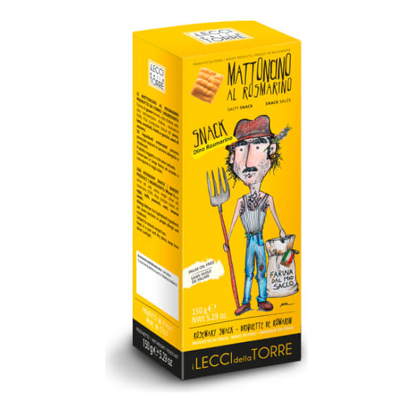 Mattoncino al Rosmarino - Salzgebäck mit Rosmarin, 150 g