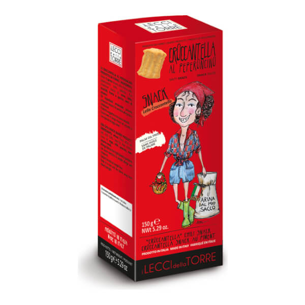 Croccantella al Peperoncino - Salzgebäck mit Chili, 150 g