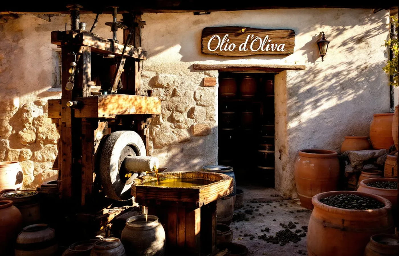 Herstellung von italienischem Olivenöl