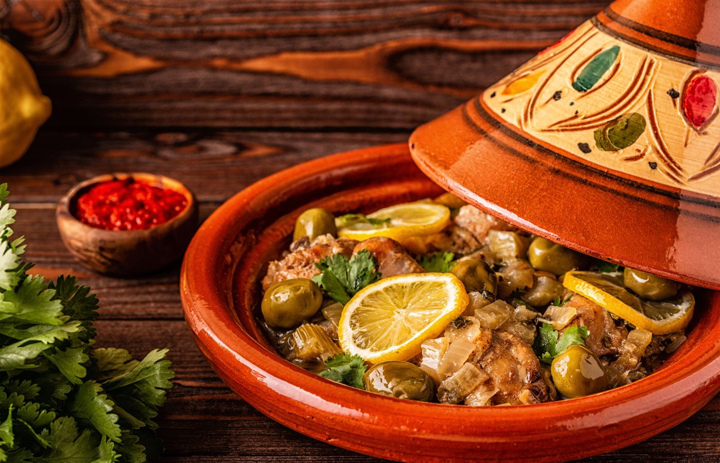 Marokkanische Salzzitronen in Tahin