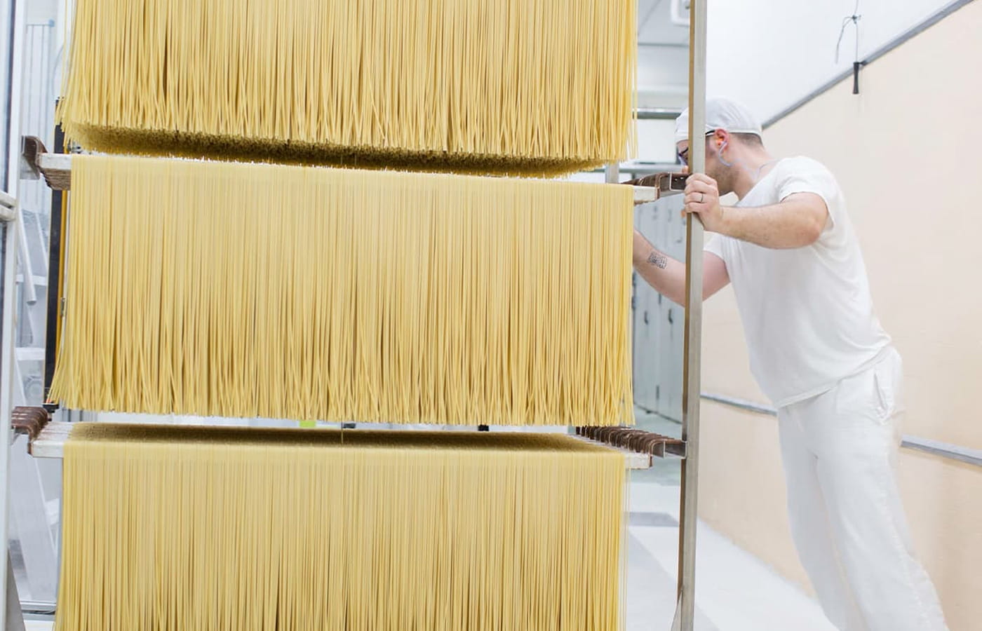 Schonende Trocknung der Spaghetti al bronzo