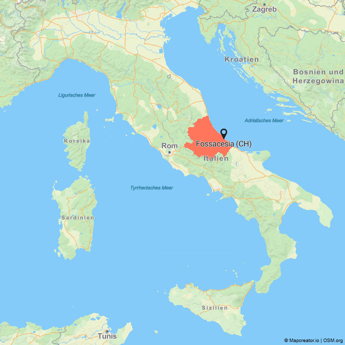 Ursini aus Fossacesia in den Abruzzen Karte