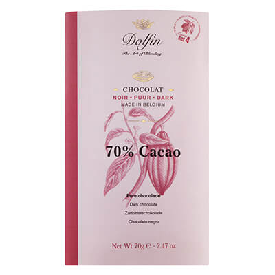 Thumbnail Dolfin Zartbitterschokolade 70 % Kakaoanteil, 70 g