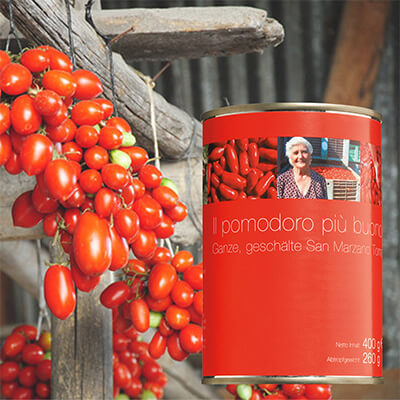 Thumbnail San Marzano Tomaten geschält - handgeerntete Top-Qualität, 400 g