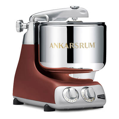 Ankarsrum Küchenmaschine Assistent Deluxe Set, rustic maroon