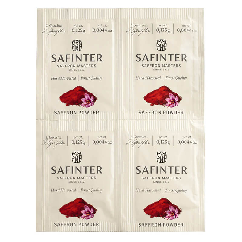 Spanischer Safran - gemahlen im 4er Pack von Safinter, 0,5 g