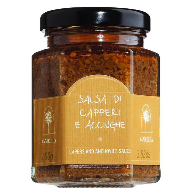 Salsa di Capperi e Acciughe - Kapernsauce mit Sardellen von La Nicchia, 100 g