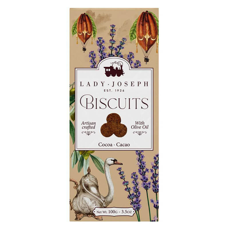 Cocoa Biscuit - Schokoladenkeks mit Olivenöl von Lady Joseph, 100 g