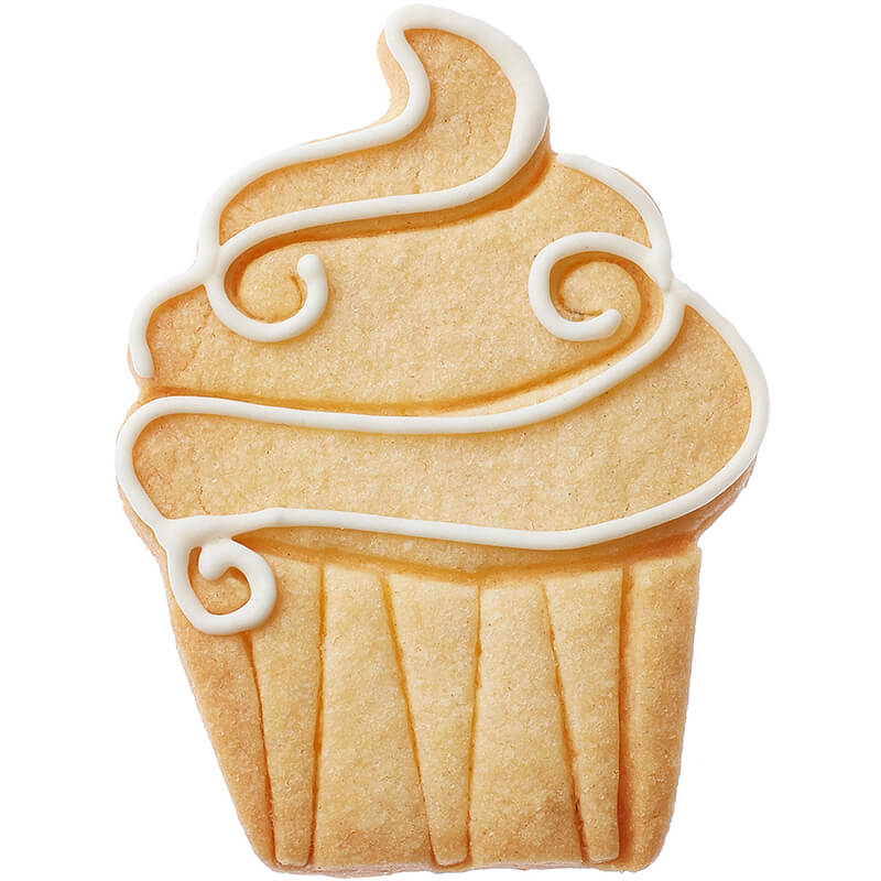 Ausstechform Cupcake Cream mit Innenprägung, 9 cm von Birkmann