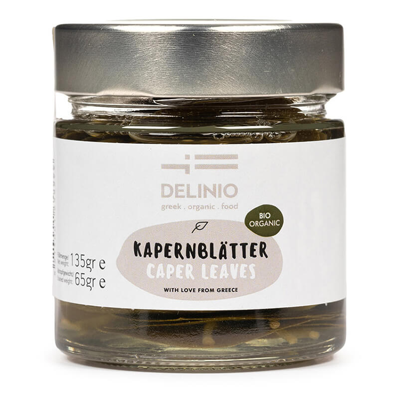 Kapernblätter Bio aus Griechenland von DELINIO, 135 g