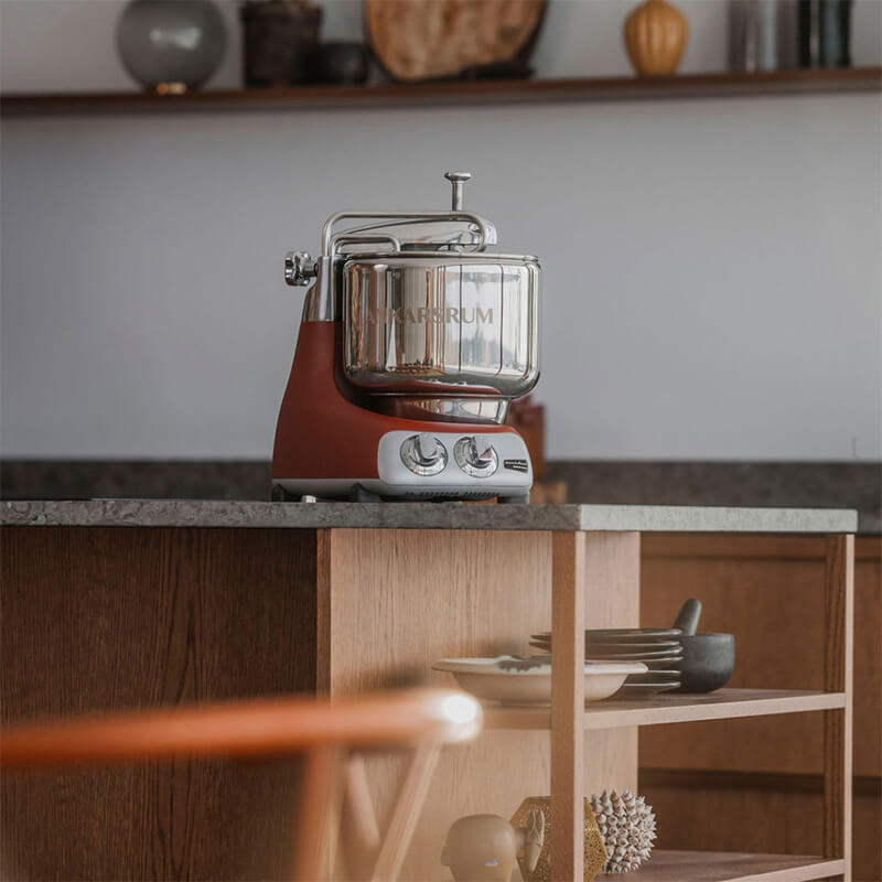 Ankarsrum Küchenmaschine Assistent Bowl Set, rustic maroon