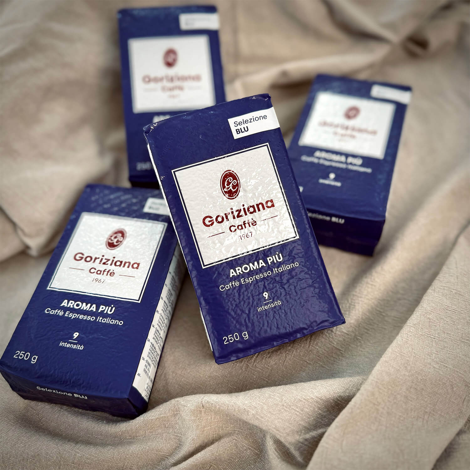 Espresso gemahlen BLU Aroma Piu von Goriziana