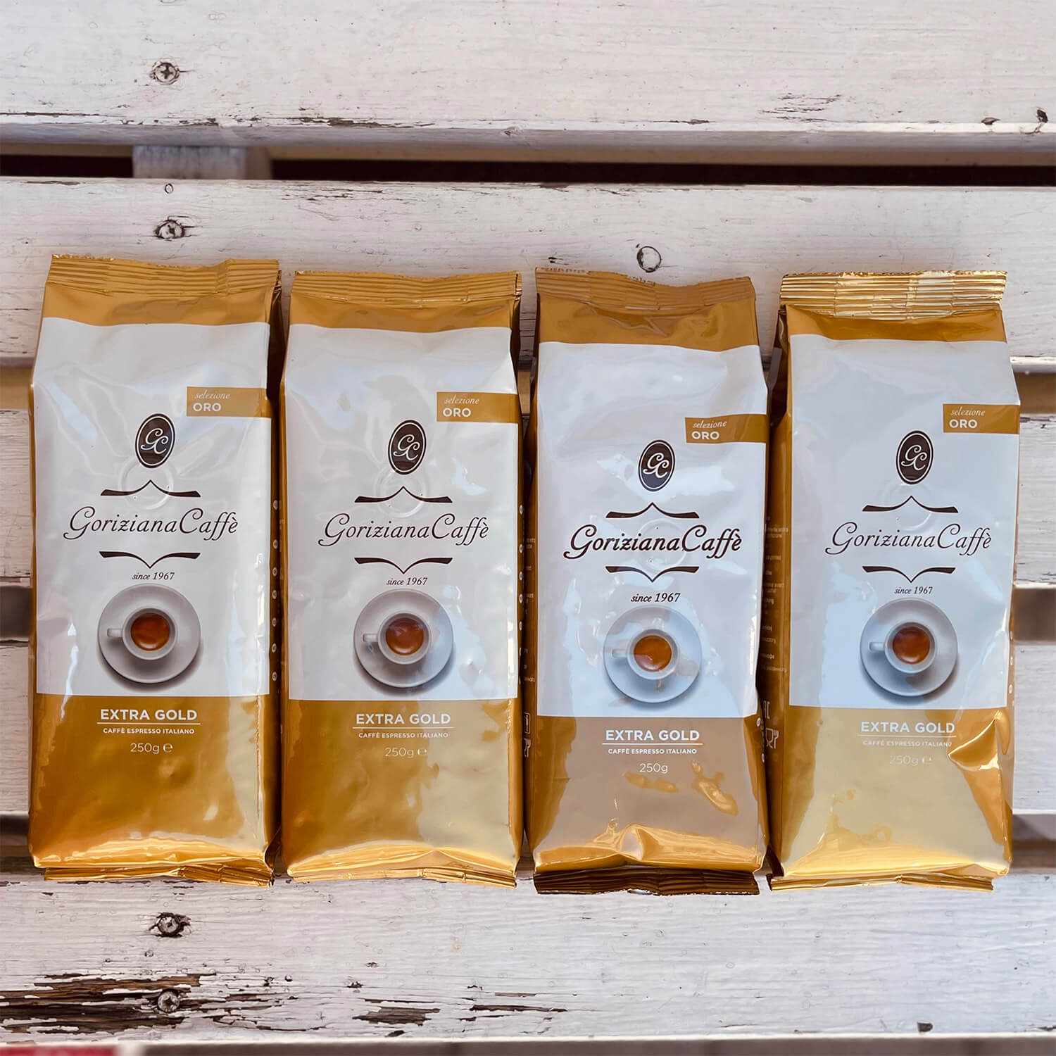 Espresso Bohnen ORO Extra Gold von Goriziana, 4 x 250 g