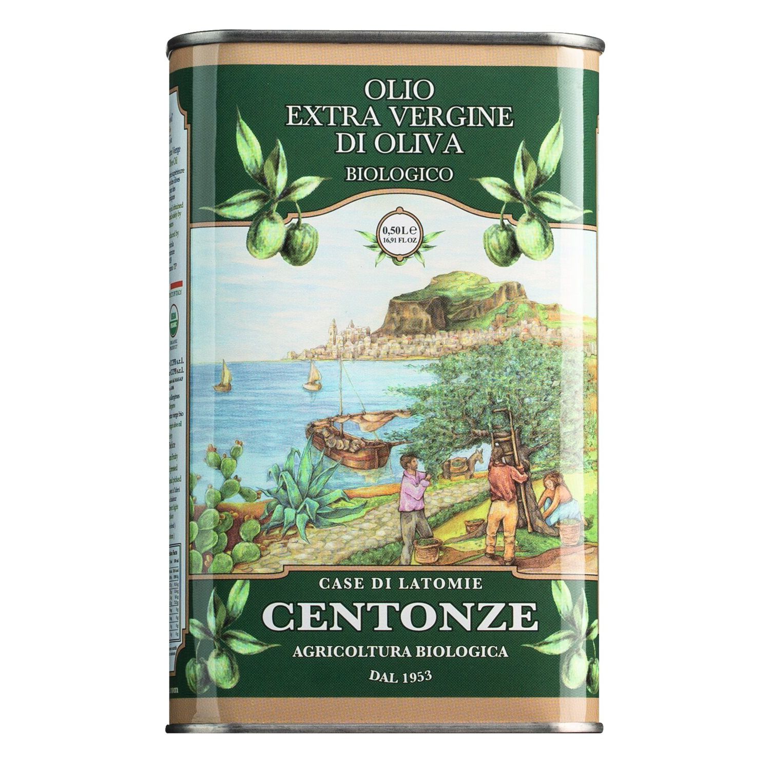 Centonze Biolio - Bio Olivenöl nativ extra IGP aus Sizilien, 500 ml