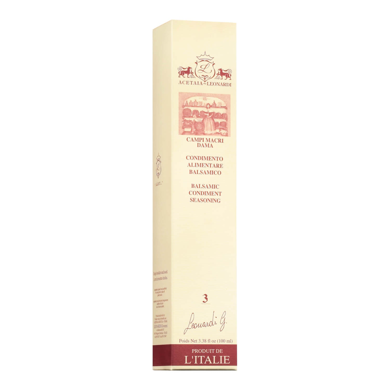 Condimento Balsamico min. 3 Jahre gereift von Leonardi, 100 ml