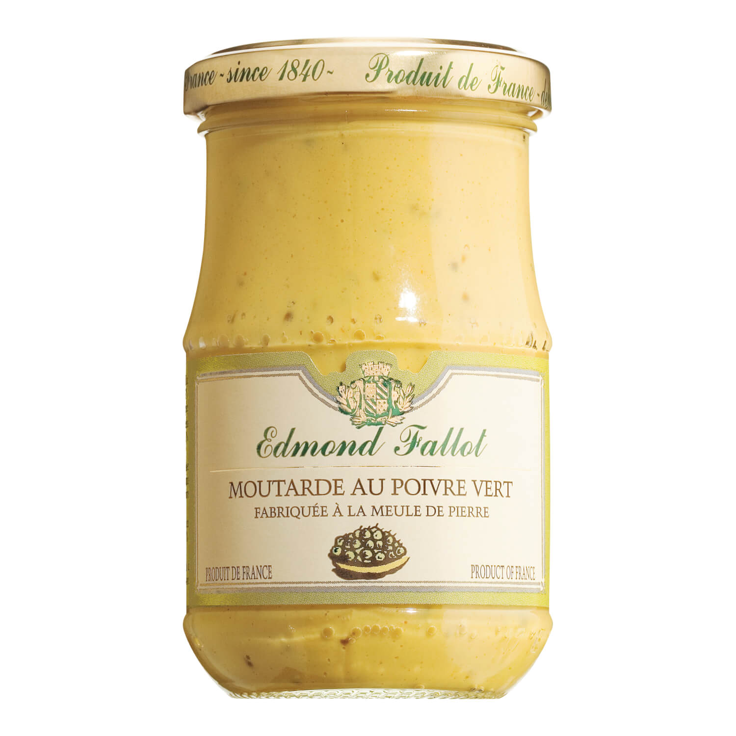 Dijon-Senf mit grünem Pfeffer von Edmond Fallot, 210 g