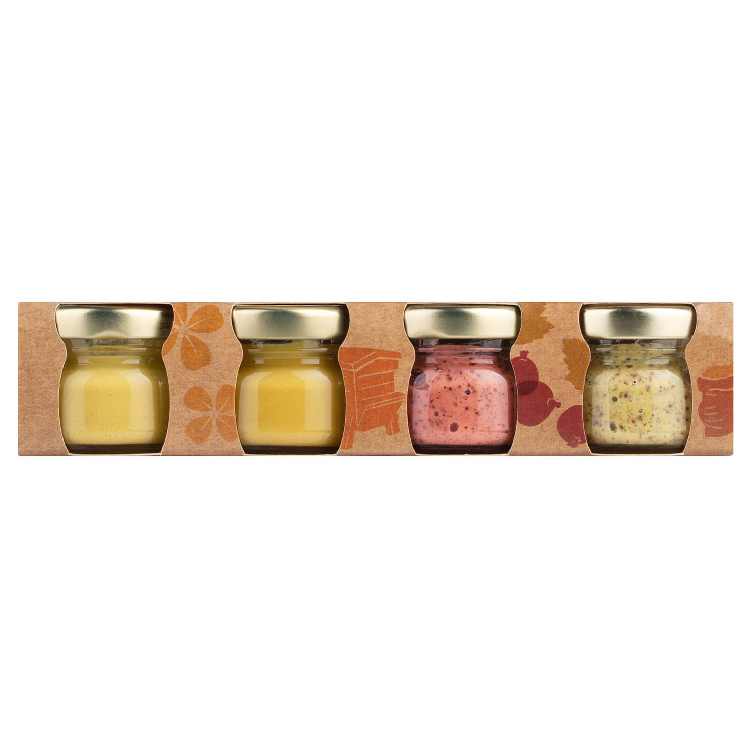 Dijon-Senf Probier-Set von Edmond Fallot, 4 x 25 g