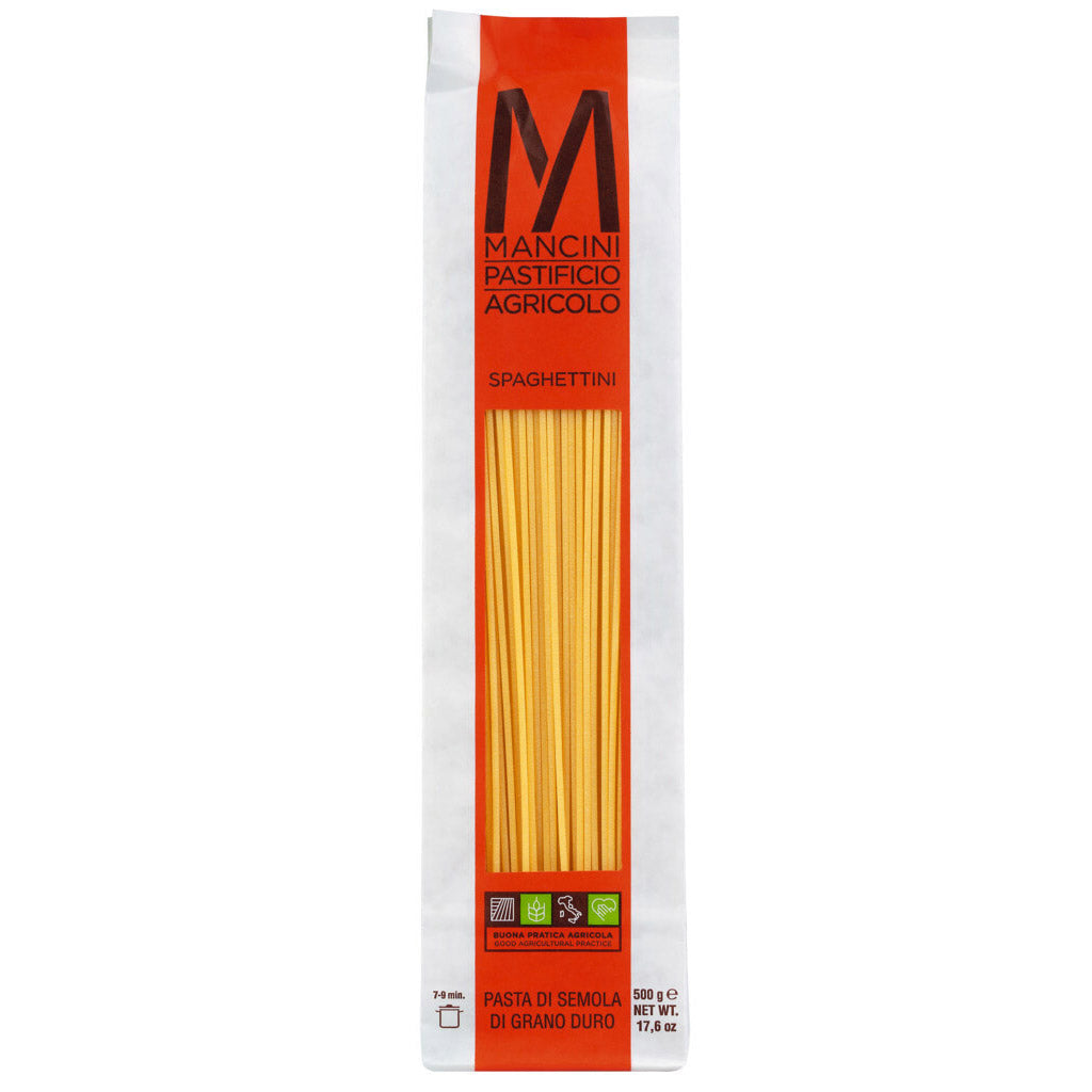 Spaghettini Hartweizennudeln von Pasta Mancini, 500 g