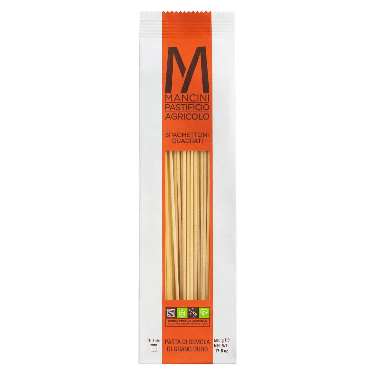 Spaghettoni Quadrati Hartweizennudeln von Pasta Mancini, 500 g