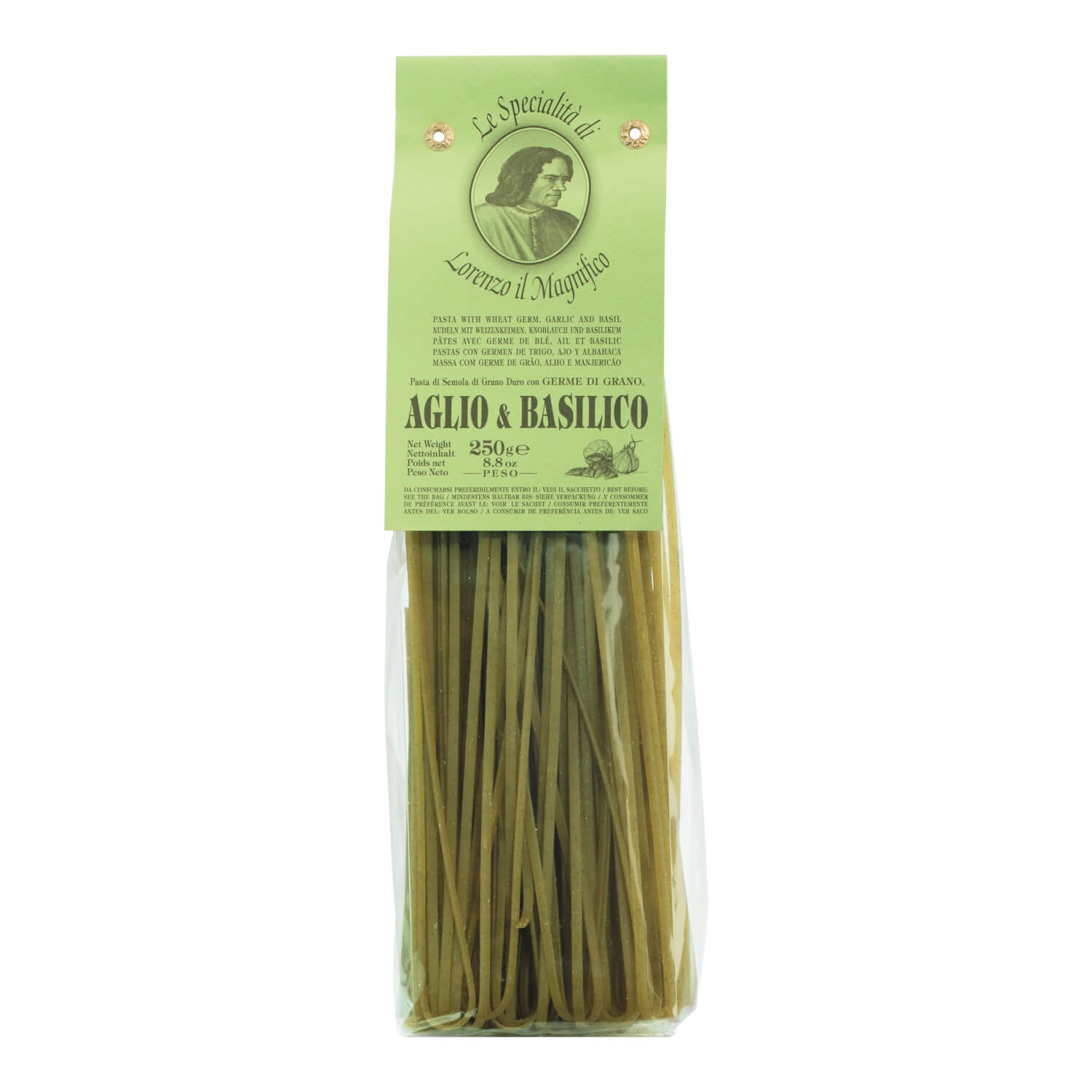 Grüne Linguine mit Knoblauch u. Basilikum von Magnifico, 250 g