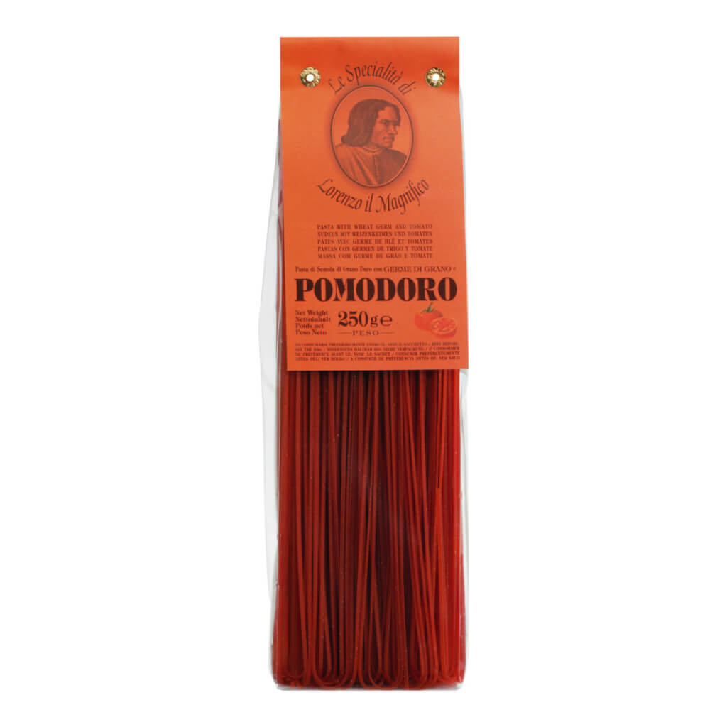 Tagliolini mit Tomaten - dünne Bandnudeln mit Weizenkeimen von Magnifico, 250 g