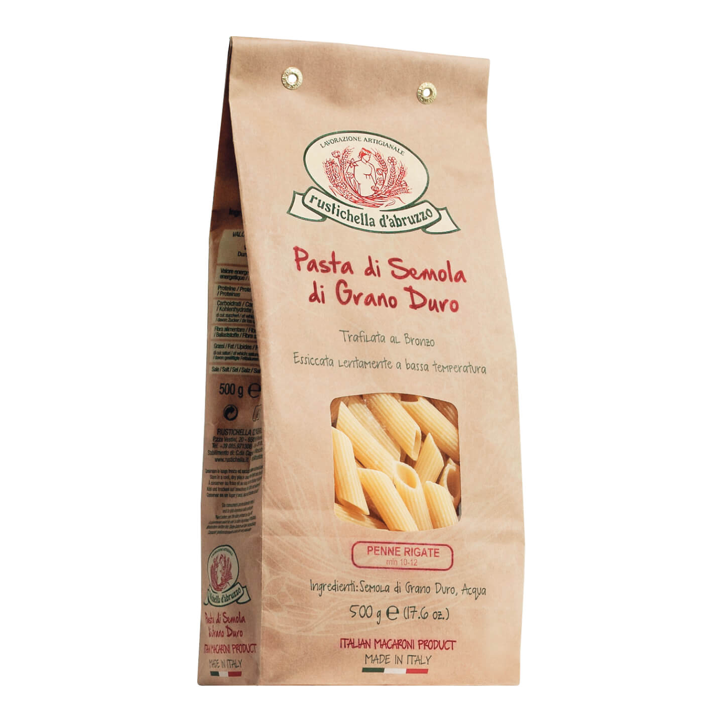 Penne Rigate Hartweizennudeln von Rustichella, 500 g
