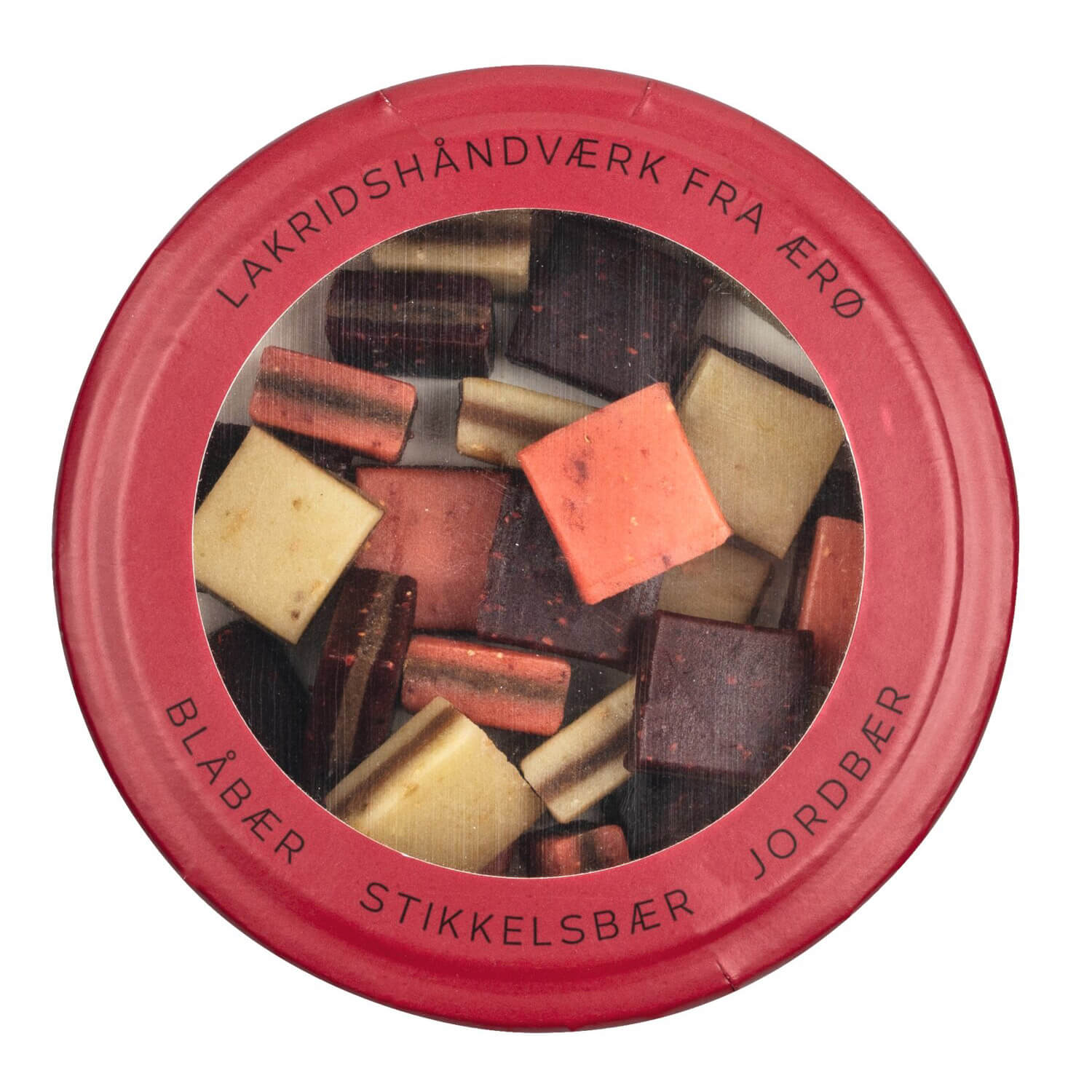 Lakritz mit Blaubeeren, Stachelbeeren & Erdbeeren, 125 g