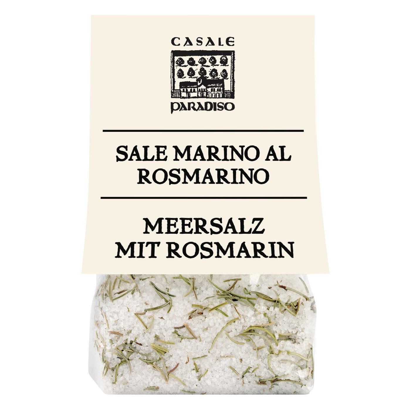 Sale Marino al Rosmarino - Meersalz mit Rosmarin von Casale Paradiso, 200 g