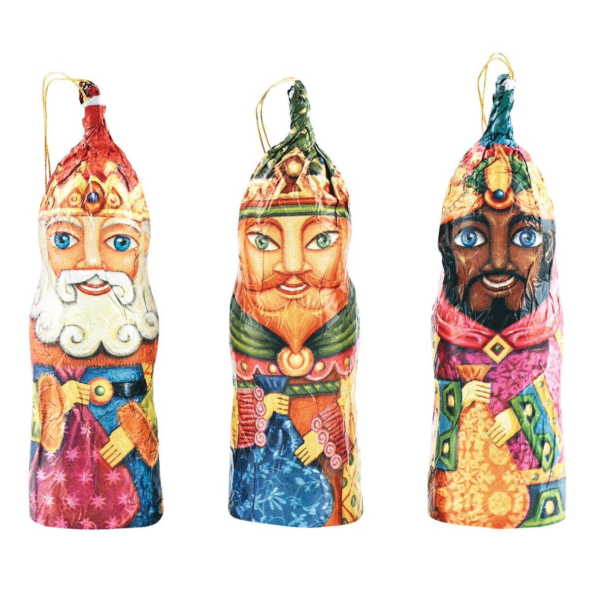 Weihnachtsmänner Heilige drei Könige - 3 Schokoladenfiguren von Simon Coll, 3 x 25 g