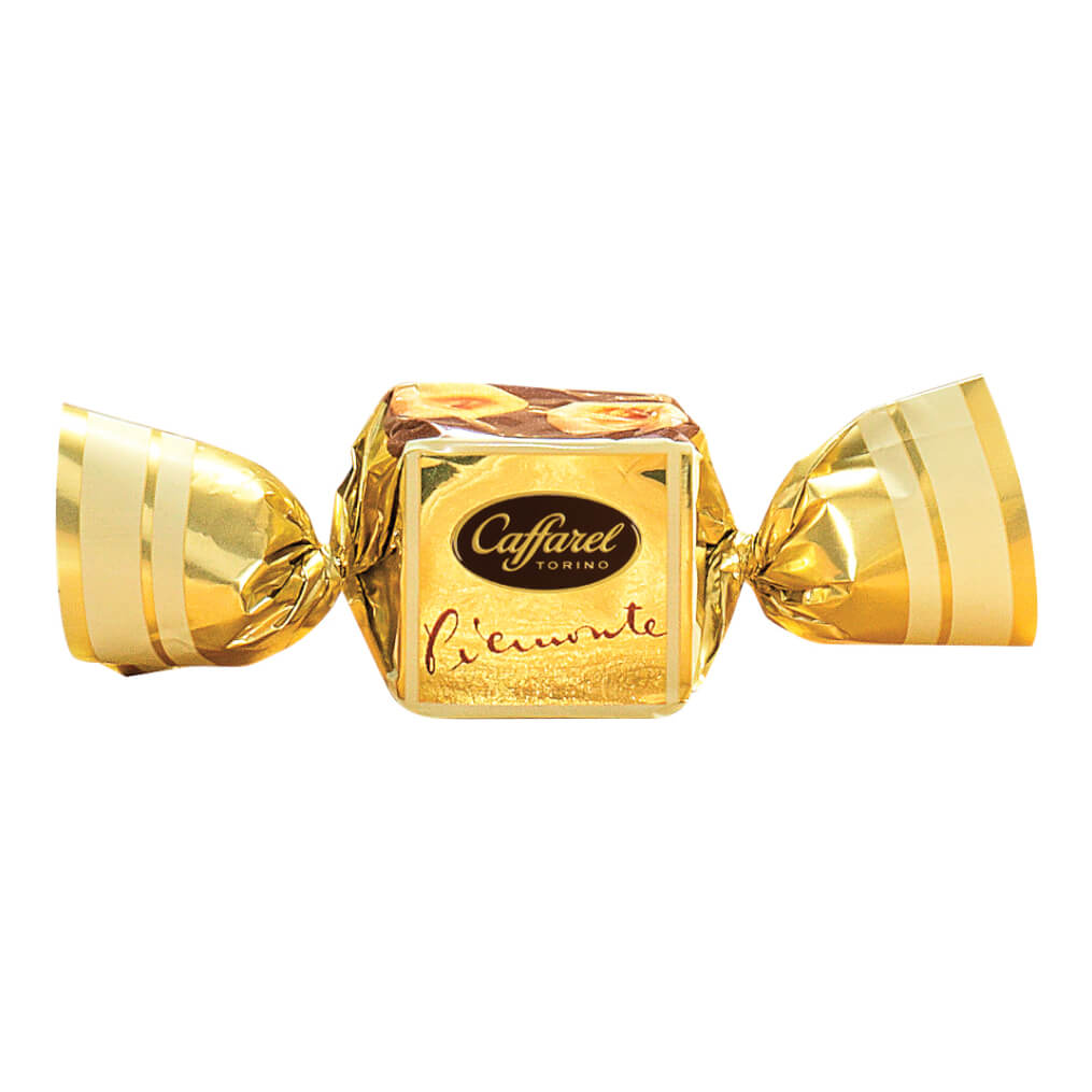 Vollmilch Gianduia- Würfel mit Haselnüssen aus dem Piemont von Caffarel, 100 g