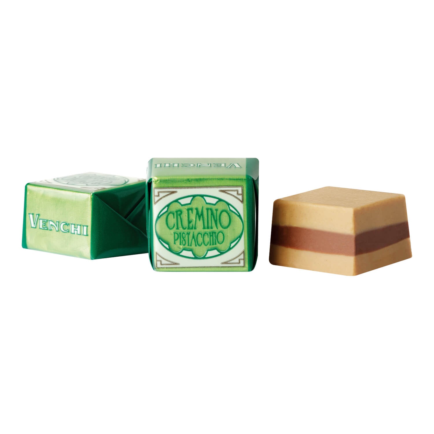 Schichtpralinen aus Gianduia-Pistaziencreme von Venchi, 100 g