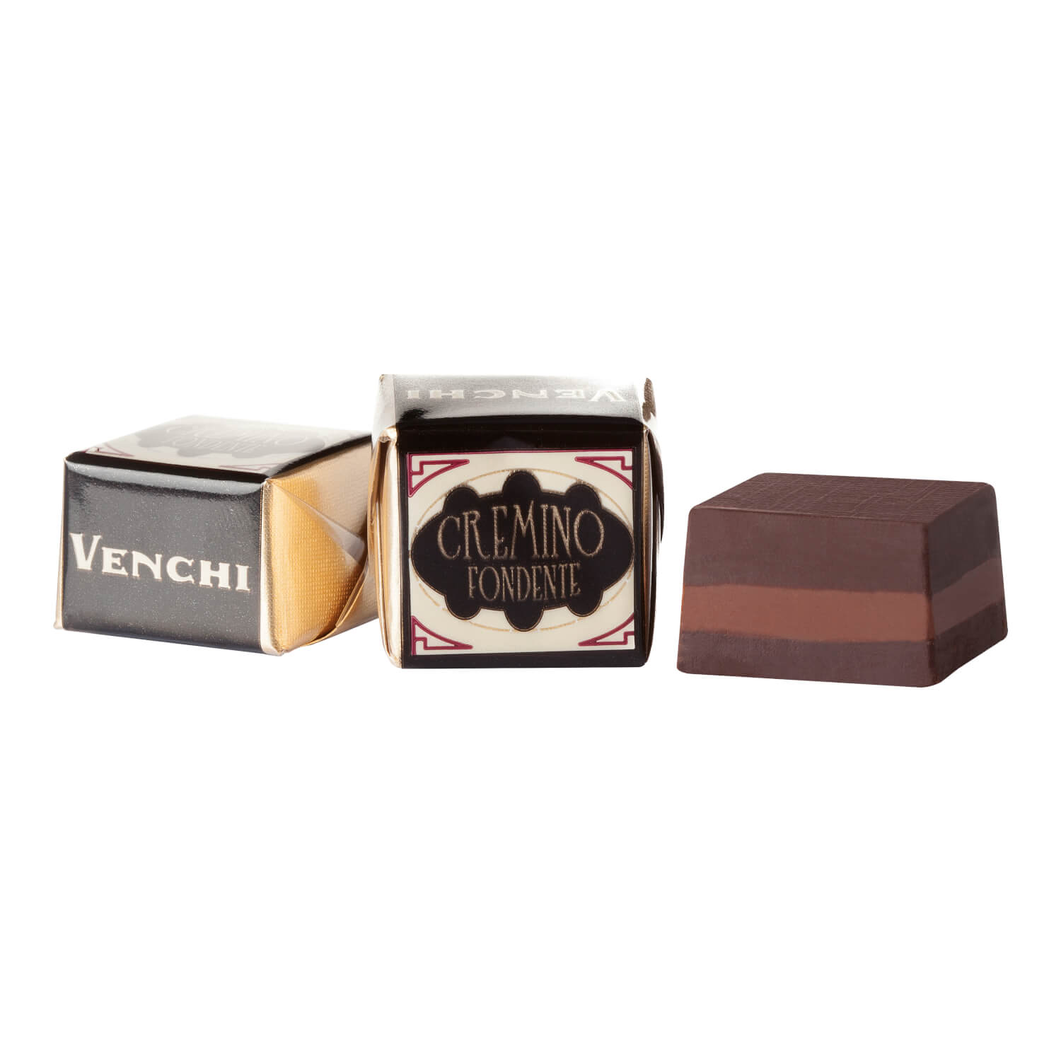 Schichtpralinen Zartbitter Gianduia-Mandelcreme von Venchi, 100 g
