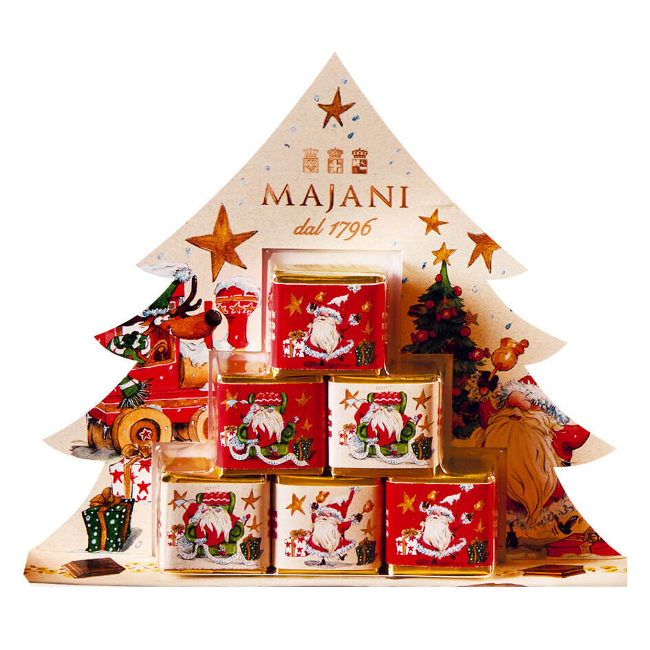 Majani Schichtpralinen Geschenkpackung als Weihnachtsbaum, 61 g
