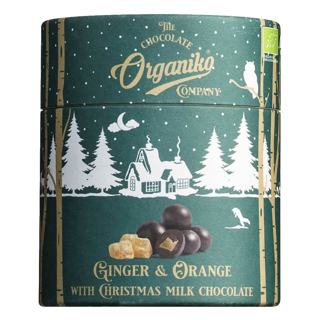Ingwer & Orange mit Vollmilchschokolade Bio von Chocolate Organiko, 80 g