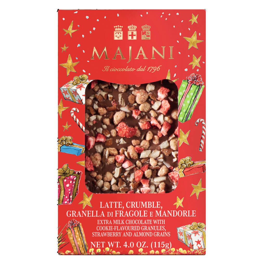 Schokoladentafel mit weihnachtlichen Zutaten von Majani